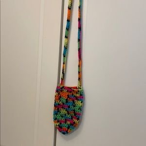 Hand knitted bottle holder